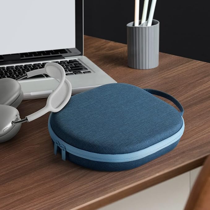 Smart Case for New Apple AirPods Max Supports Sleep Mode, Hard Organizer Portable Carry Travel Cover Storage Bag