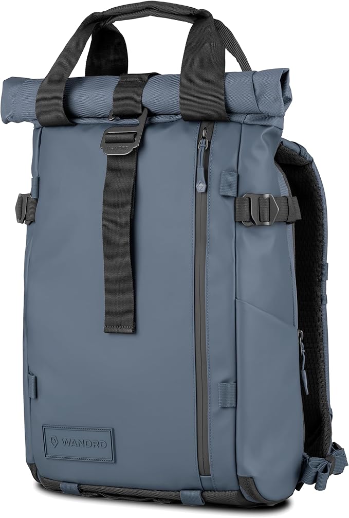 WANDRD PRVKE Rolltop 15L V4 Photography Bundle – Compact Travel Camera Backpack with Essential Camera Cube and Laptop Sleeve