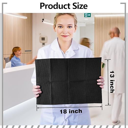 Black Dental Bibs Disposable Dentist Bibs 13" x 18", 50 PCS Patient Bibs Tattoo Paper Npkins 3 Ply Waterproof Dental Bib Sheets Dentist or Medical Tray Cover and Nail Table Cover