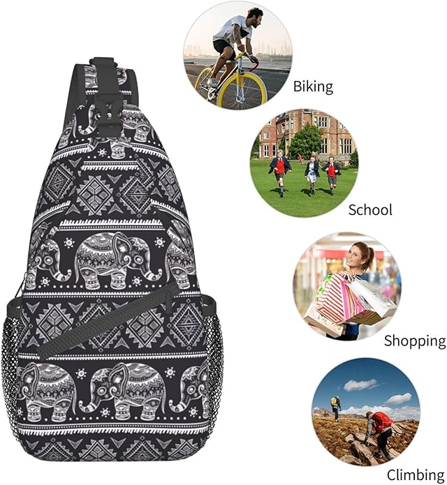 Sling Backpack Unisex Crossbody Chest Bag Shoulder Chest Bag For Women Men Hiking Travel