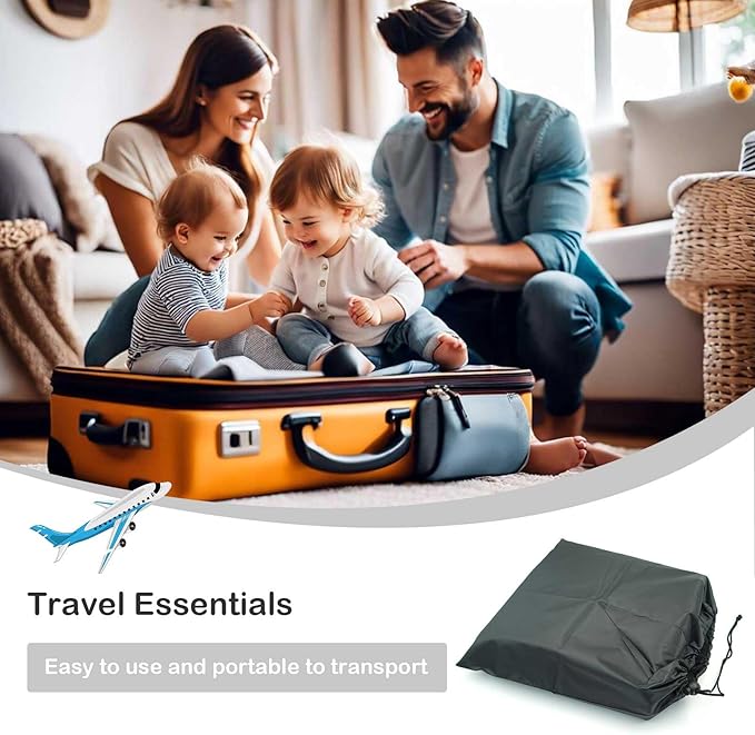 Toddler Airplane Bed, Portable Airplane Seat Extender Travel Bed for Kids, Soft Baby Plane Travel Essentials for Flying, Toddlers Long Flight Must Haves Footrest (Include Inflatable Pillow)