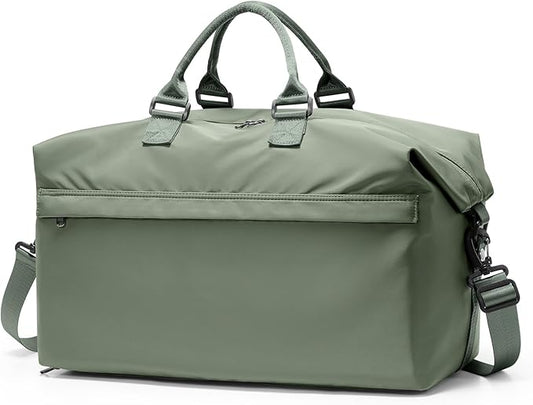 Travel Duffel Bag,Carry-On Overnight Weekender Bags for Women,Personal Item Travel Bag with Shoes Compartment,Sports Gym Bag