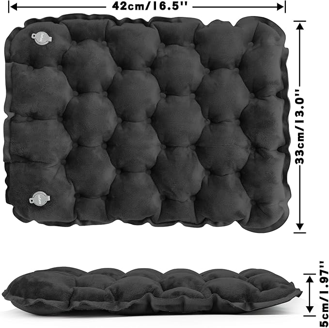 ONTYZZ Inflatable Seat Cushion Lightweight Airplane Seat Cushion Stadium Seat Travel Cushion for Climbing Hiking Office Airplane