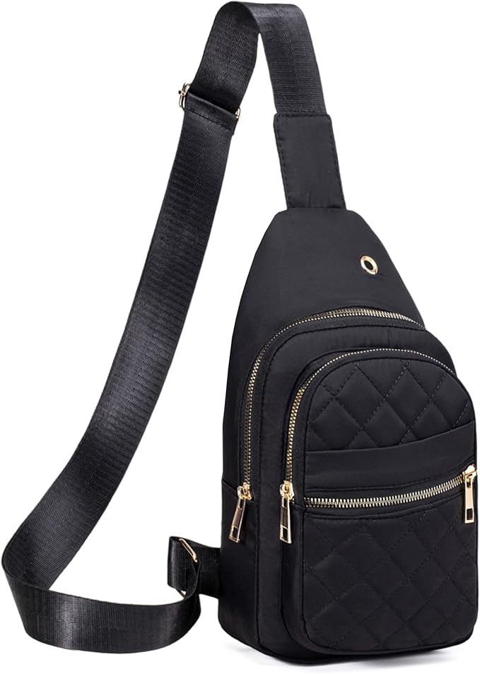 Banelu Small Sling Bag Crossbody Sling Backpack for Women, Chest Bag Cross Body Bags Crossbody Purse for Outdoors Hiking Traveling
