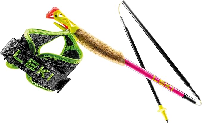 LEKI Ultratrail FX.One Superlite Trekking Poles - Carbon Foldable Ultralight Poles for Hiking & Trail Running