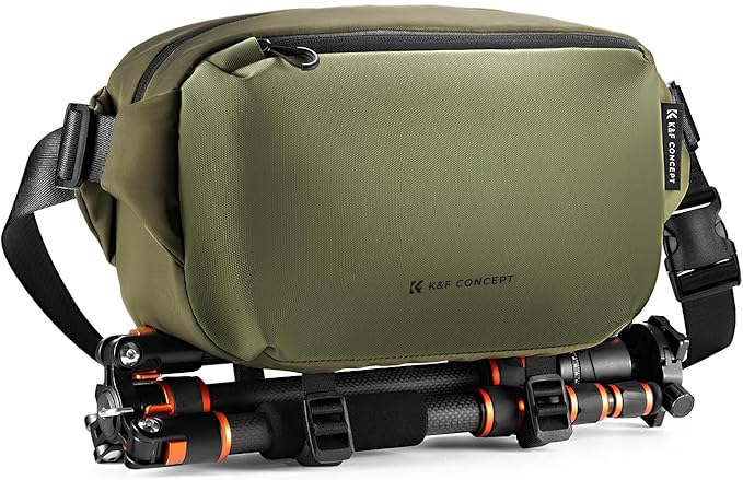 K&F CONCEPT Camera Sling Bag Crossbody Bag Waterproof Camera Shoulder Backpack DSLR/SLR/Mirrorless Camera Case