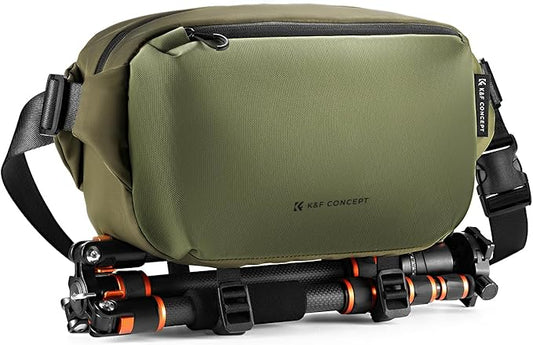 K&F CONCEPT Camera Sling Bag Crossbody Bag Waterproof Camera Shoulder Backpack DSLR/SLR/Mirrorless Camera Case