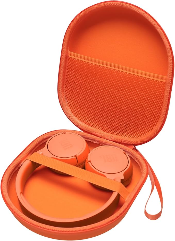 Headphone Headset Case Compatible with BERIBES/JBL/Anker/Sony/KVIDIO Wireless On-Ear Headphones, Orange
