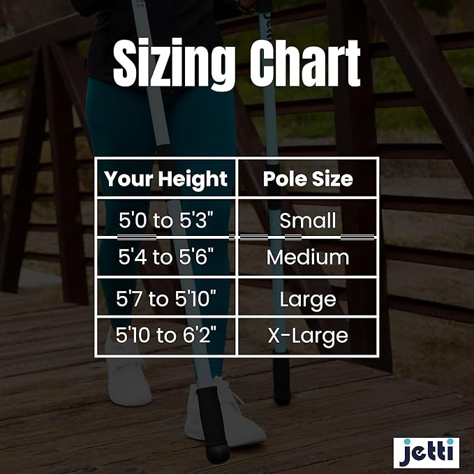 Perfectly Weighted Walking Poles for Full-Body Workouts, Enhanced Stability, and Improved Posture | Includes 2 Walking Poles & Carrying Case | 2.2 lbs