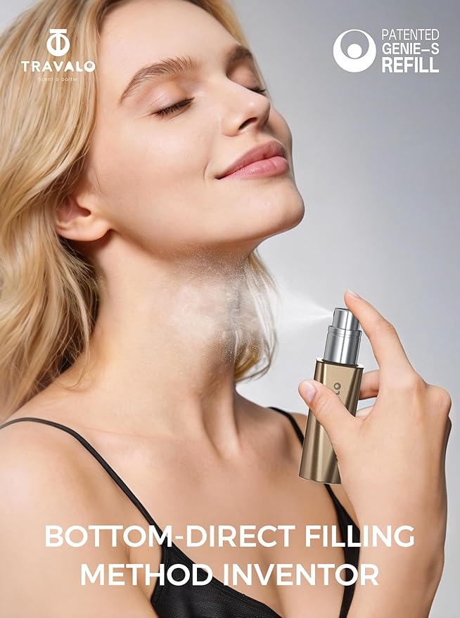 Travalo OBSCURA Ultimate Bottom-Fill Perfume Atomizer with HD Spray - 5ml Leakproof Travel Bottle, Refillable Portable Fragrance Dispenser for Her & Him (OBSCURA, GREY)