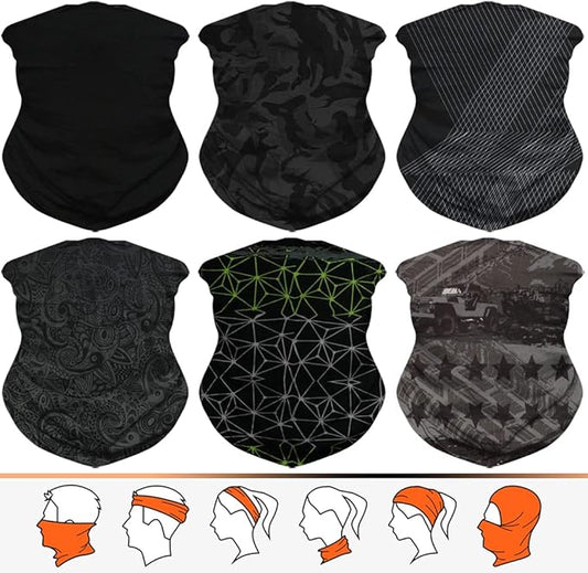 JOEYOUNG Headwear, Bandana, Neck Gaiter Head Wrap Headband Balaclava Magic Scarf