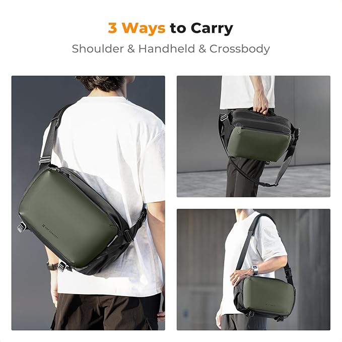 K&F CONCEPT Camera Sling Bag Crossbody Bag Waterproof Camera Shoulder Backpack DSLR/SLR/Mirrorless Camera Case