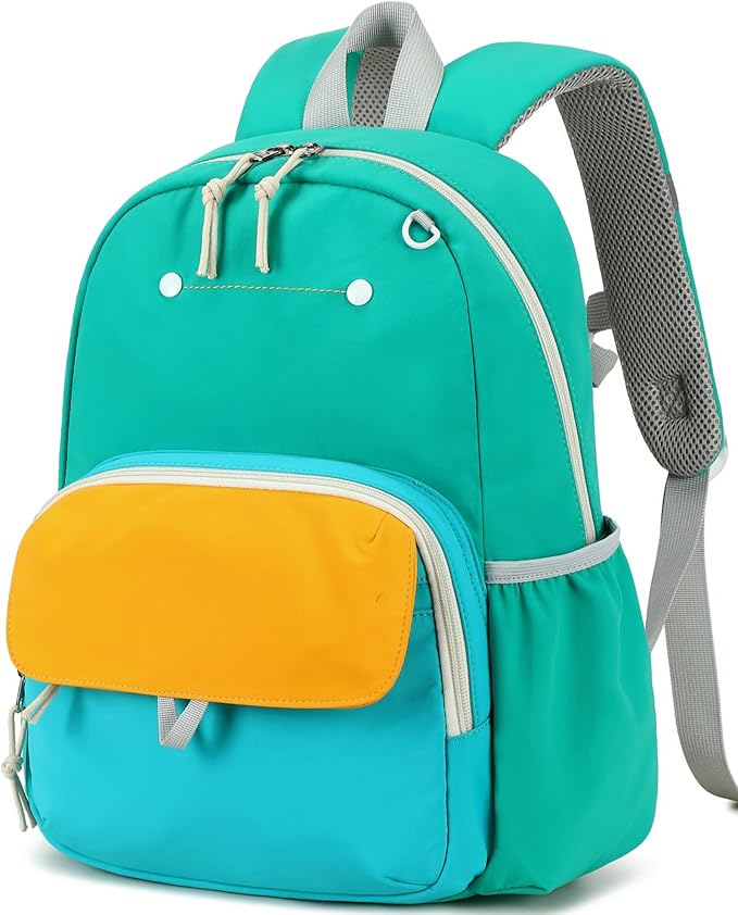 BTOOP Kids Backpack for Boys Girls 3-6, Preschool Kindergarten Backpack with Insulated Lunch Compartment & Chest Strap, Cute Lightweight School Travel Bag Fits A4 Folder