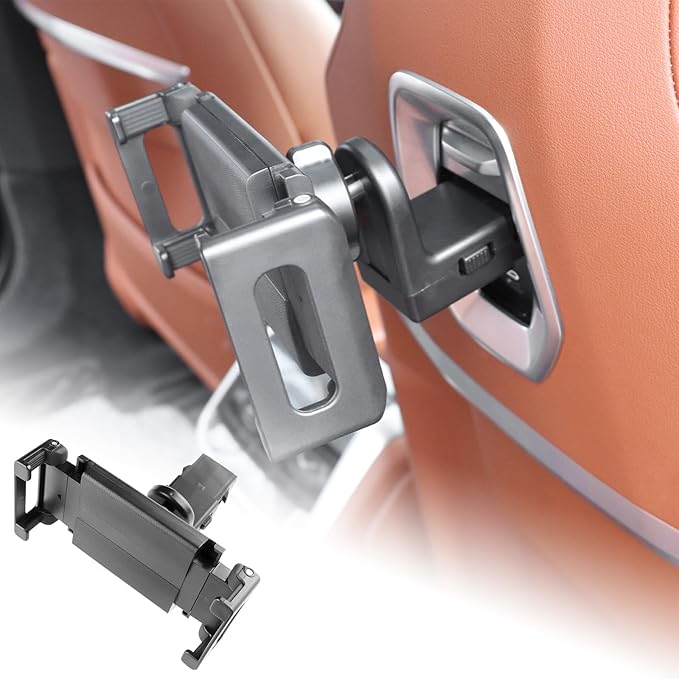 for BMW X5 X6 G05 G06 G60 G45 Tablet Holder Strong Magnetic Attraction/Gravity Clamp ipad Car Holder Back Seat Road Trip Essentials (Gravity Clamp)