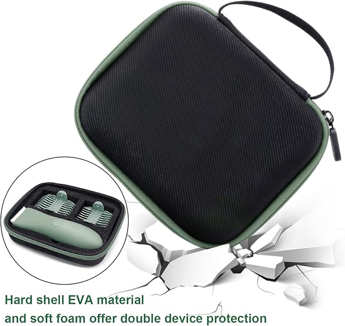 Case for Meridian Shaver, Yewltvep Hard Bags Compatible with Meridian Trimmer, Storage Case for Meridian Grooming Shaver Trimmer with Shockproof Detachable Insert Foam and Enough Space for Accessories