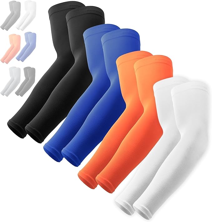 OutdoorEssentials UV Sun Sleeves for Men & Women, Cooling Arm Sleeves UPF 50+ | Golf, Tattoo Cover Up, Sun Protection