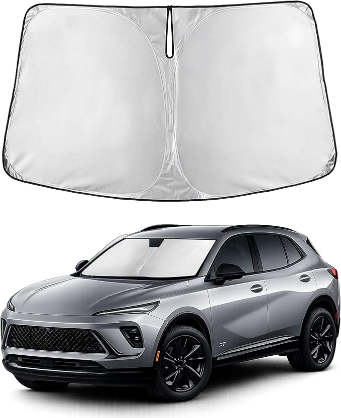 Autovir Windshield Sun Shade Fit for 2021-2024 2025 2026 Buick Envision Sunshade, Front Car Window Shades Sun Visor, Blocks UV Rays & Heat, Car Accessories
