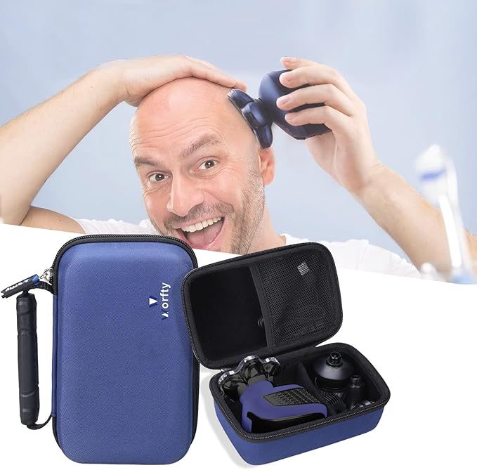Hard Travel Head Shaver Case for Wyklaus Upgrade Head Shaver 7D for Bald Men, Razor Case Compatible with FlexSeries/SHPAVVER Bald Shaver(Box Only)