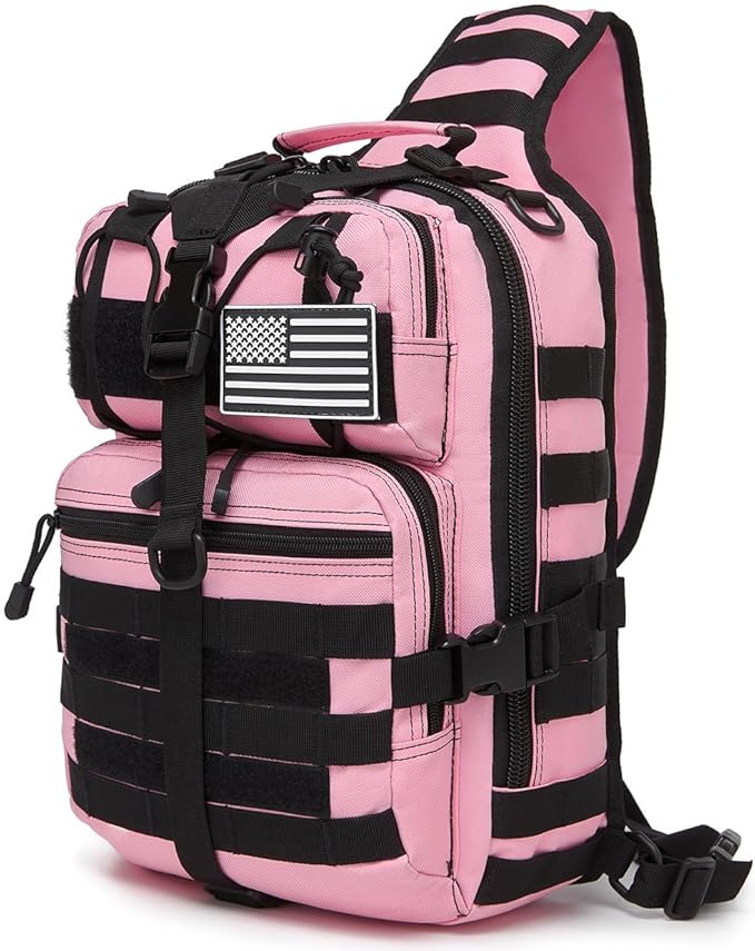 Tactical Sling Pack Big Crossbody Backpack Over Shoulder Bag Military for Men Hiking Outdoor Sport Gym