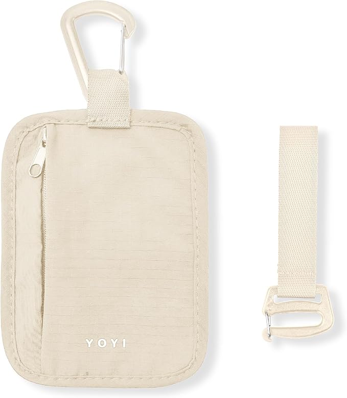 YOYI YOYI Hidden Travel Wallet with RFID Blocking – Clip Stash Pouch, Water-Repellent Breathable Quick-Dry Travel Wallet with Dual Carry Options