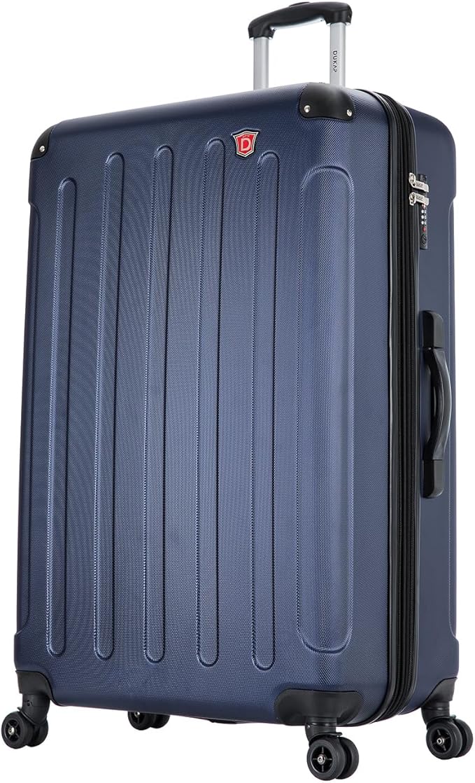 DUKAP INTELY Hardside Luggage with Ergonomic GEL Handle | Spacious Traveling Suitcases, Hardside Travel Luggage with TSA Lock and Digital Weight Scale | 32 Inch Extra Large Suitcase | Blue