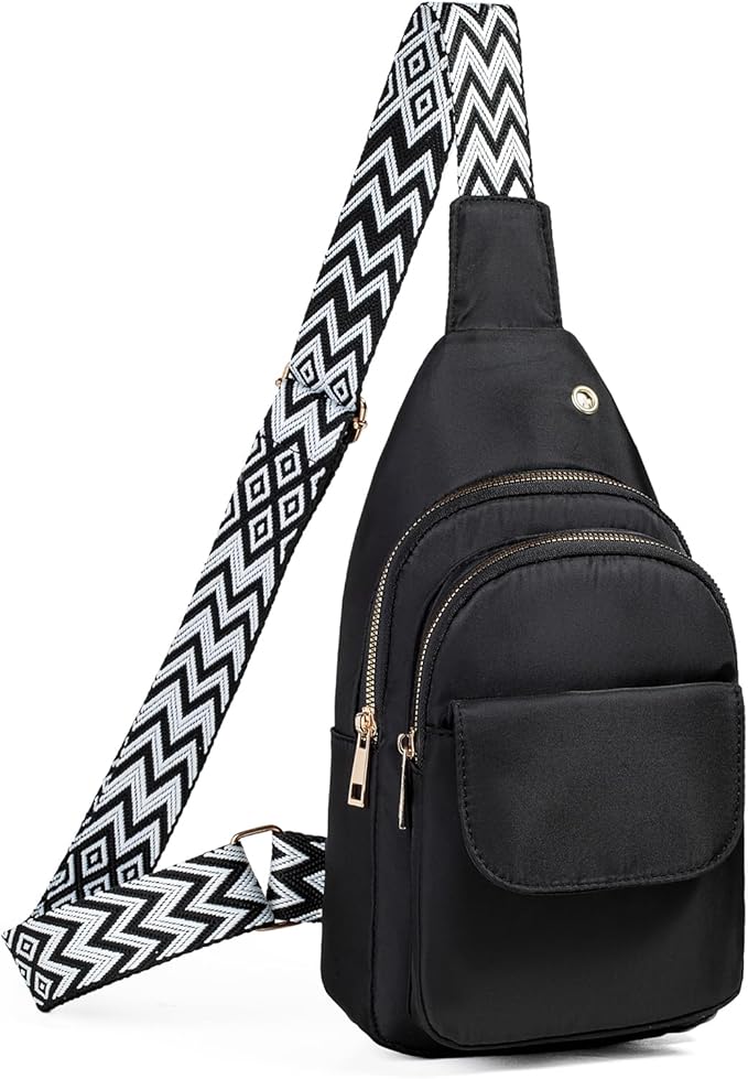 AOSTIHOT Crossbody Small Sling Backpack Sling Bag for Women, Chest Bag Daypack Crossbody for Travel Sport Running Hiking Multicolor