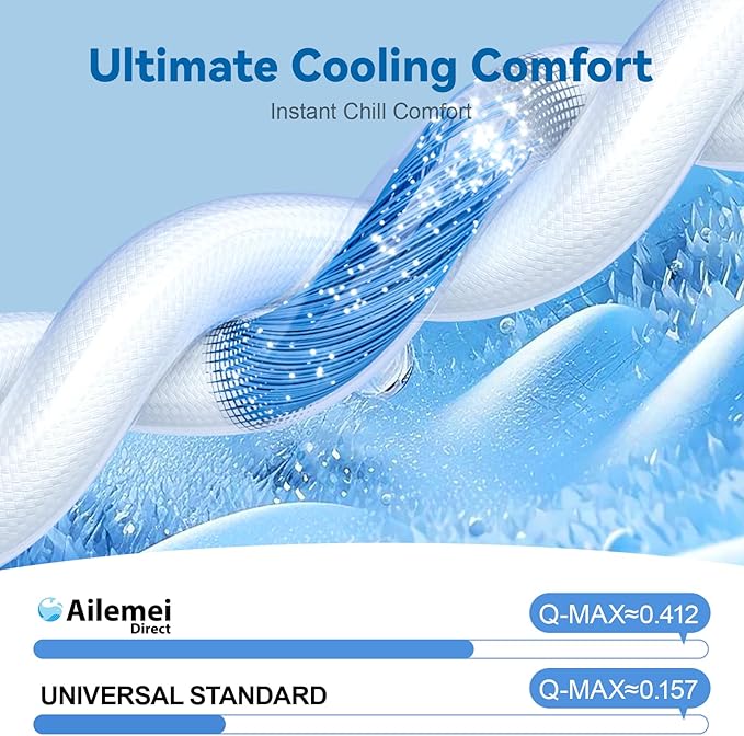 Ailemei Direct Cooling Blanket King Size for Couch, Double-Sided Summer Cooling Blankets for Hot Sleepers, Lightweight Ice Cool Blanket to Relieve HotFlashes, Breathable Bed Cold Blankets for Sleeping
