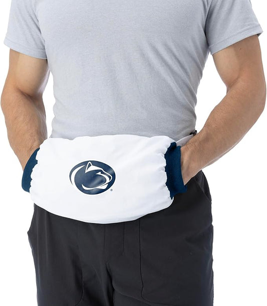 Northwest NCAA Penn State Nittany Lions Hand Warmer with Adjustable Waist Strap, Officially Licensed Cold Weather Hand Muff for College Sports, Outdoor Sports, Insulated Pocket, Polyester, 7 x 15 in