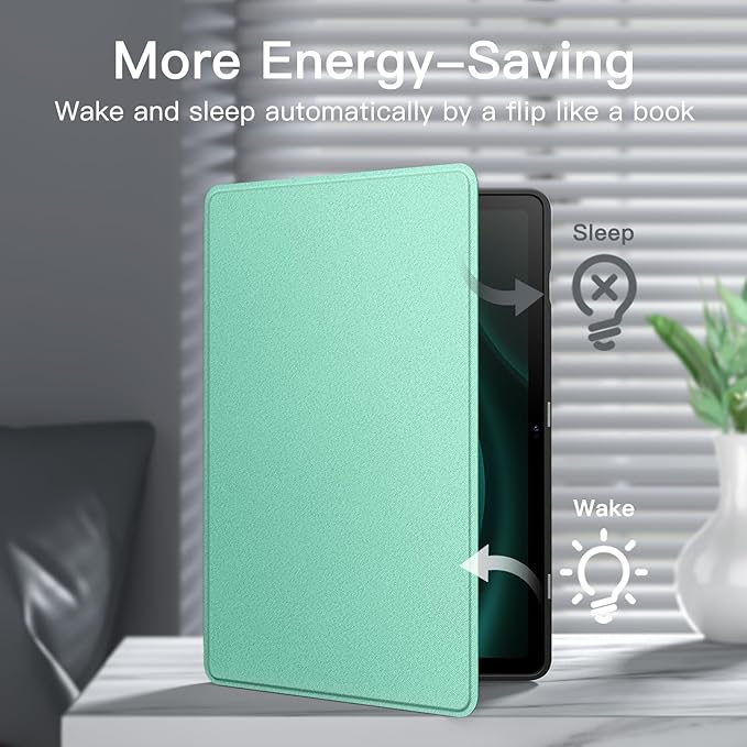 JETech Case for Samsung Galaxy Tab S10 Lite / S10 FE / S9 FE 10.9-Inch with S Pen Holder, Slim Folio Stand Protective Tablet Cover, Multi-Angle Viewing (Green)