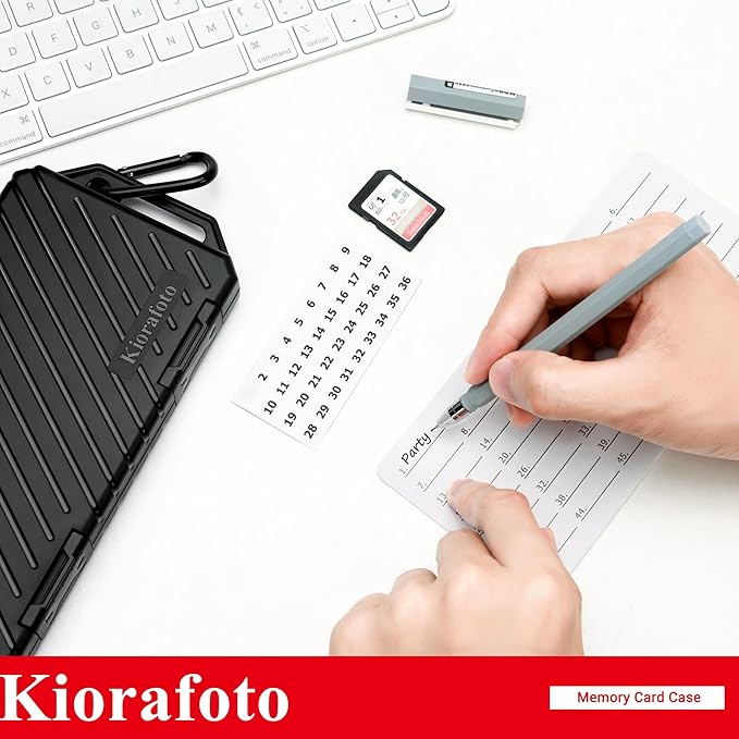 Memory Card Case Carrier with 3 Individual Slim Credit Card Size Memory Card Holder for 36 SD SDXC SDHC & 74 TF MSD Cards,Water-Resistant Micro SD Card Organizer Achieve Easy Daily Carry & Storage