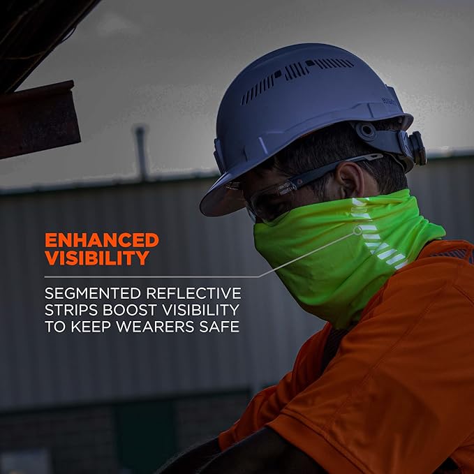 Ergodyne Chill-Its 6487 Cooling Neck Gaiter, Multiple Ways to Wear Headband or Face Mask