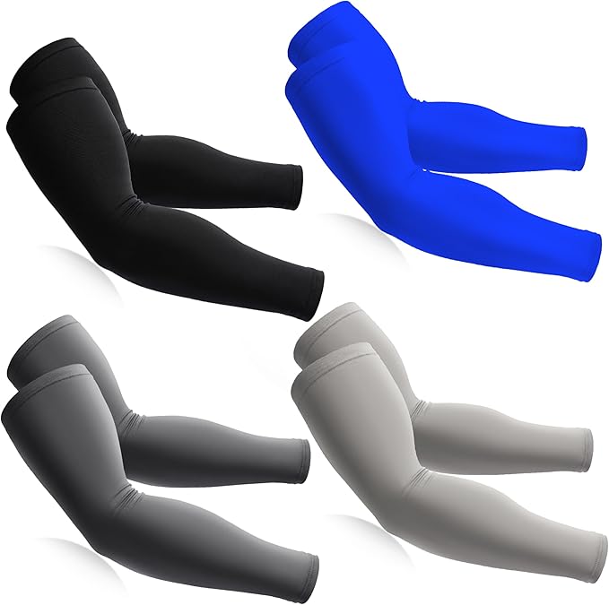 BHYTAKI Cooling Compression Arm Sleeves for Men Women,UPF50 UV Sun Protection Sleeves for Work Sport Tattoo Cover Up