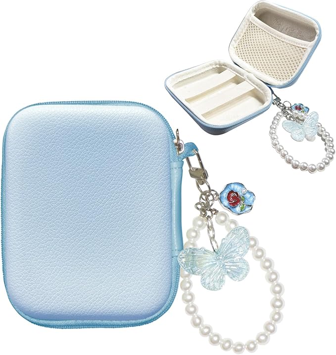 STARGAZ Digital Camera Case,suitable for camera case small such as CAMKORY/KODAK PIXPRO FZ45/FZ55/Canon PowerShot ELPH/HS,Leica,etc.Compact digital camera bag, can also store such as SD cards (Blue)