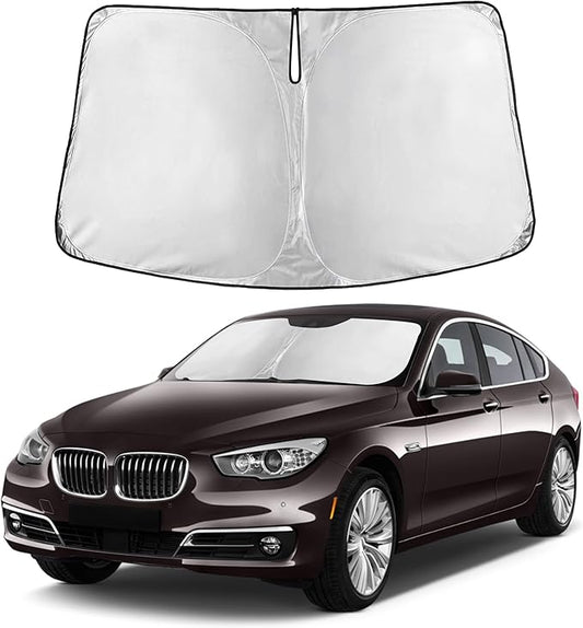 Autovir Windshield Sun Shade Fit for 2011-2014 2015 2016 BMW 5 Series Sunshade, Front Car Window Shades Sun Visor, Blocks UV Rays & Heat, Car Accessories
