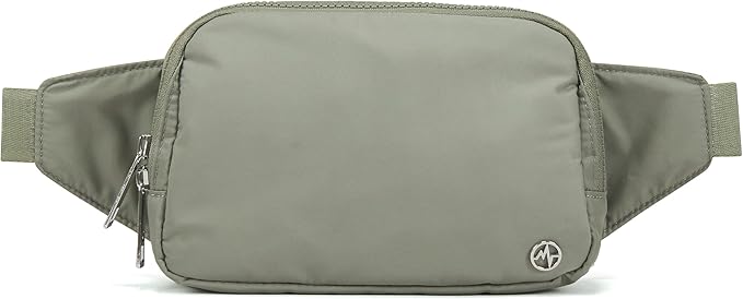 Pander Belt Bag Large 2L, Nylon Fanny Pack Purse for Women and Men with Adjustable Strap