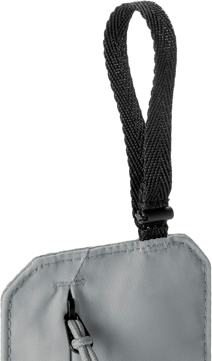 Eagle Creek Undercover RFID Bra Pouch – Travel Security Pouch with RFID Blocking – Lightweight, Wear Under Clothing – Zippered Passport & Card Holder – Adjustable Strap – Storm Grey