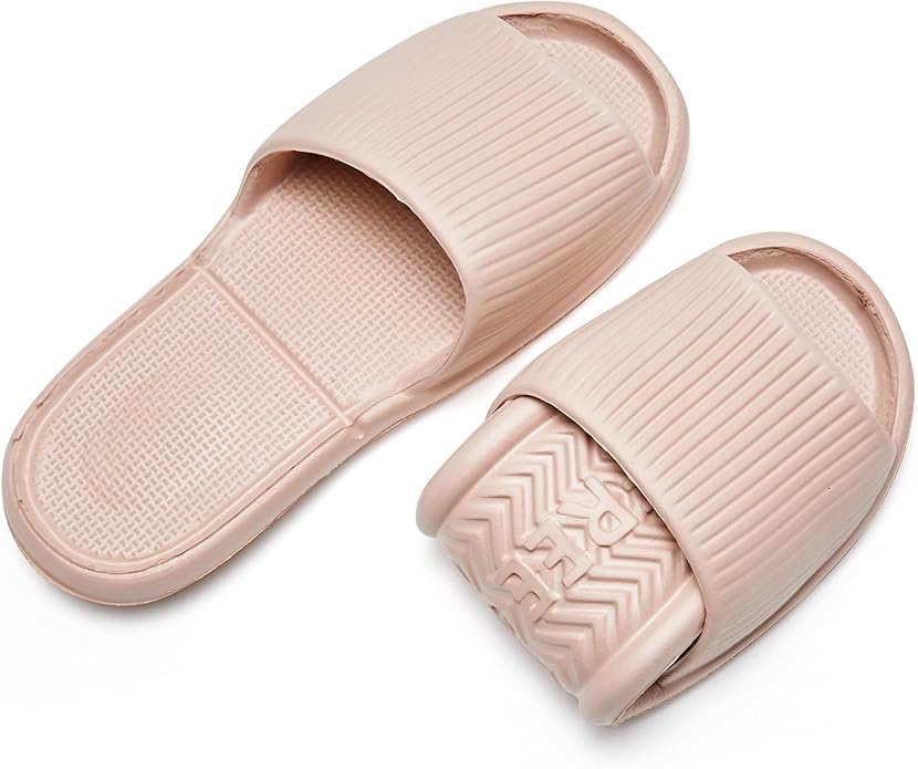 Shower Shoes Travel Foldable Portable Non Slip Slippers for Hotel Guests Swimming Spa Unisex Men Women Lightweight EVA Bathroom Slides Quick Drying Water Resistant Footwear