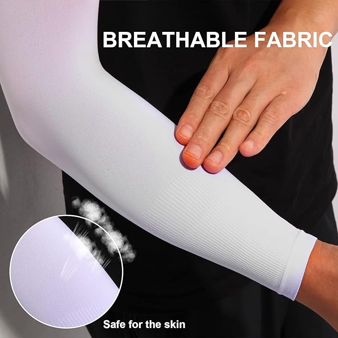 4-Pairs Arm Sleeves for Men and Women - Tattoo Cover Up - Cooling Sports Sleeve for Basketball Golf Football