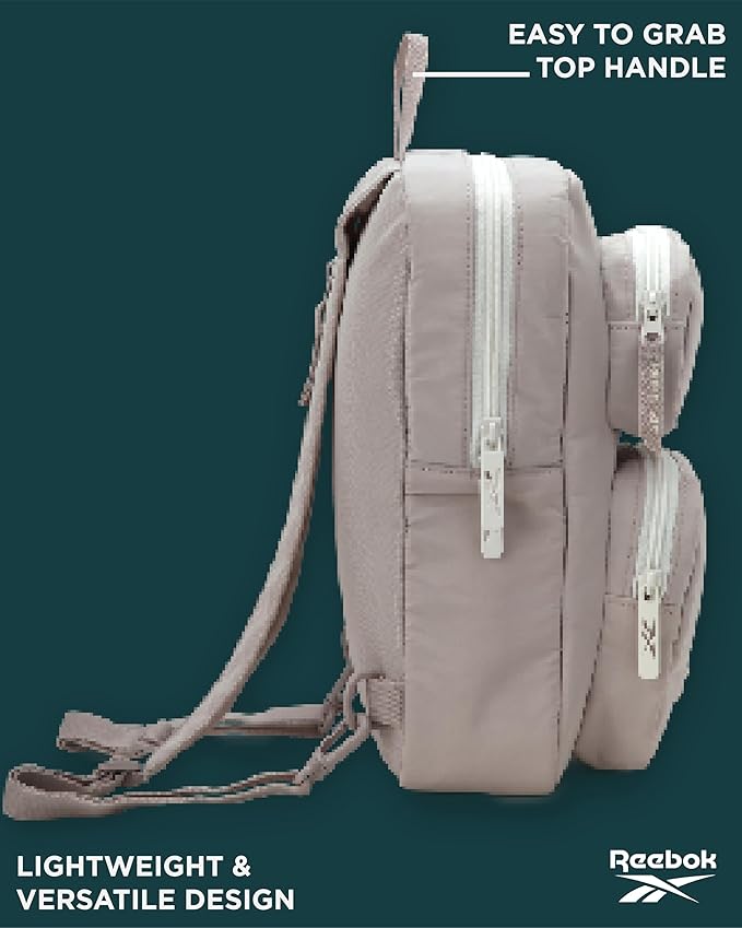 Reebok Unisex Crossbody Bag - Convertible Compact Durable Cross Body Bag for Women and Men - Gym and Travel Essentials, Size One Size, Mikayla Stucco