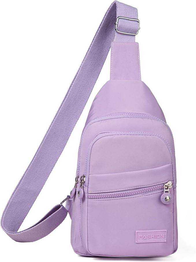 Banelu Small Sling Backpack Crossbody Bags for Women, Small Sling Bag Cross Body Bag Crossbody Purses - Purple