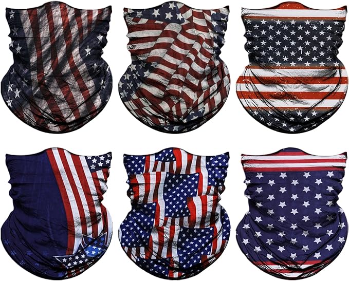 Venswell Neck Gaiter Face Mask Men Women,Seamless Bandana Rave Face Cover Scarf Mask,Balaclava,Headband, Head Wrap,Headwear