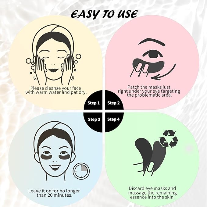 Maskiss Under Eye Patches(30 Pairs), 24K Gold, Caffeine, Hyaluronic Acid, Aloe Vera Eye Masks for Dark Circles Puffy Eyes Undereye Bags, Eye Skin Care Gift Set for Bachelorette Party Favors