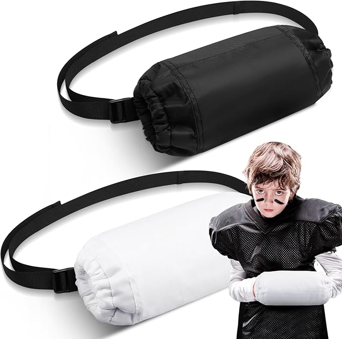 Cozypower 2 Pcs Football Hand Warmers Pouch Hand Muff Sports Pouch with Zipped Pocket and Adjustable Waist Strap Youth Kids Size Sports Warmer for Football, Baseball