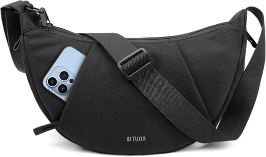 Crossbody Bag Lightweight Water Resistant Shoulder Bag Anti-Theft Handbag for Travel Daily Work Shopping