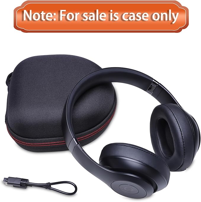 Headphone Case Compatible with Glynzak/BERIBES/TOZO/KVIDIO/Beats/Soundcore Anker/JBL Noise Cancelling Over-Ear Headphones, Rose Gold