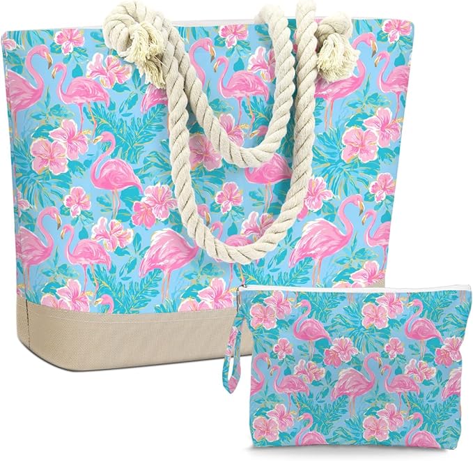 BELLOWDEER Beach Bags for Women, Wet Bag Cosmetic Bag for Beach Toiletries, Summer Travel Essentials, Gifts for Women