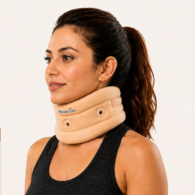 Wonder Care Neck Brace for Sleeping Cervical Collar Adjustable Neck Support Brace Relief Cervical Spine Pressure Ideal for Travel, Office Workers & Neck Injury Recovery, Small