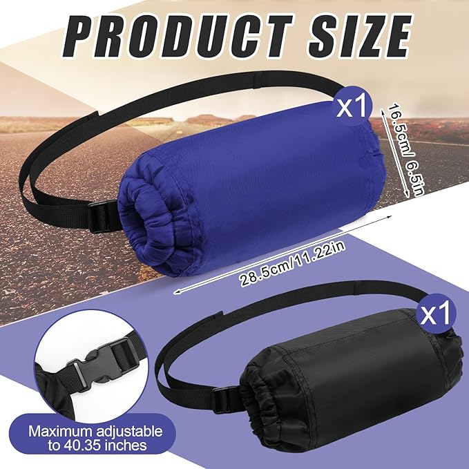 Cozypower 2 Pcs Football Hand Warmers Pouch Hand Muff Sports Pouch with Zipped Pocket and Adjustable Waist Strap Youth Kids Size Sports Warmer for Football, Baseball