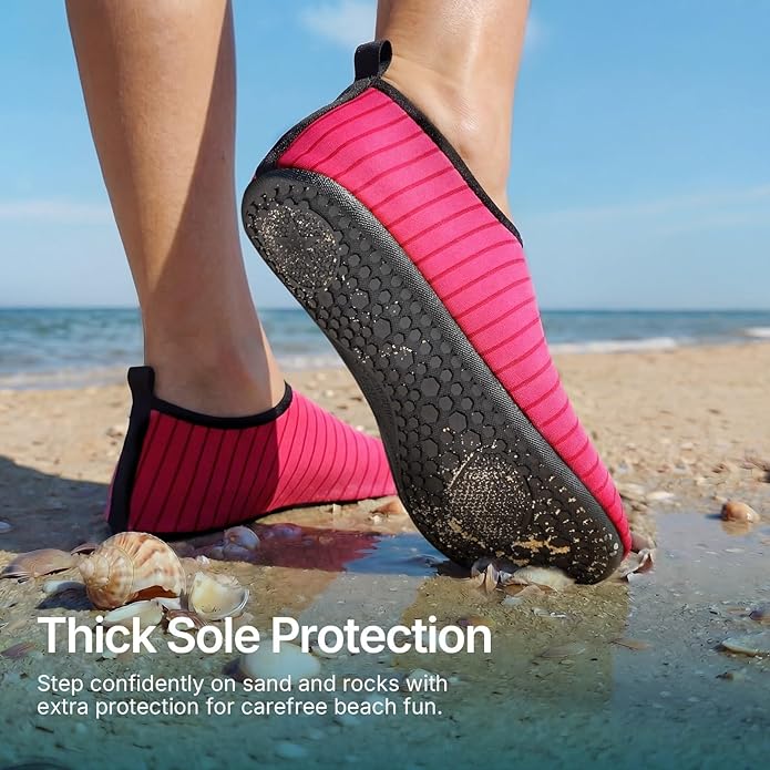 Water Shoes for Women Men Quick-Dry Aqua Socks Swim Beach Outfits Barefoot Yoga Exercise Wear Sport Accessories Pool Camping Must Haves River Hiking Adult Youth Size