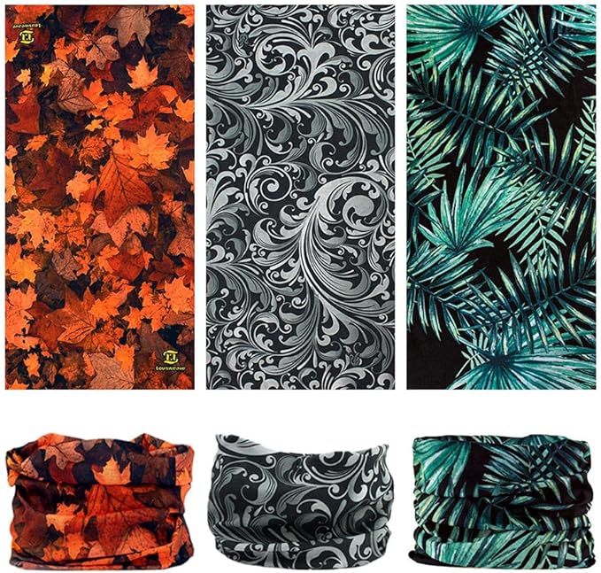 VANCROWN Headband Neck Gaiter Head Wrap Headwear Face Mask Magic Scarf Bandana for Men and Women